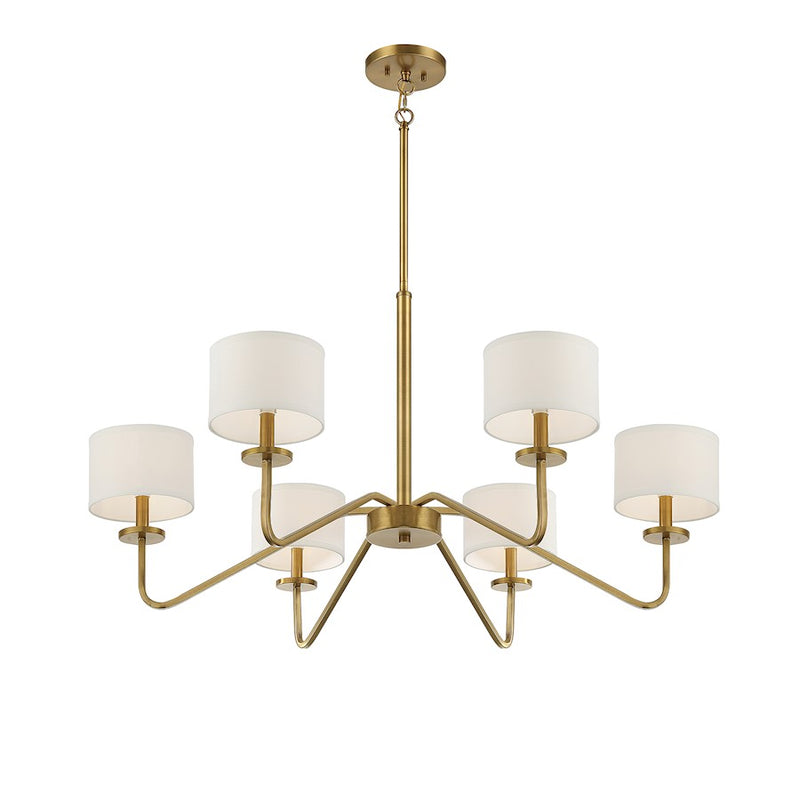 Meridian Transitional 6 Light 18" Chandelier