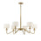 Savoy House 6-Light 18" Chandelier, Natural Brass