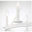 Meridian Vintage 6 Light 22" Chandelier, Bisque White