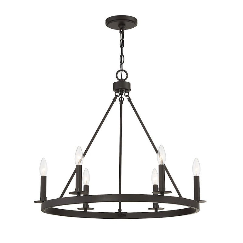 Savoy House 6-Light Chandelier, Oil Rubbed Bronze
