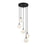 Meridian Mid-Century Modern 5 Light 6" Chandelier