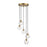 Meridian Mid-Century Modern 5 Light 6" Chandelier