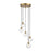 Meridian Mid-Century Modern 5 Light 6" Chandelier