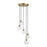 Meridian Mid-Century Modern 5 Light 6" Chandelier