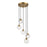 Meridian Mid-Century Modern 5 Light 6" Chandelier