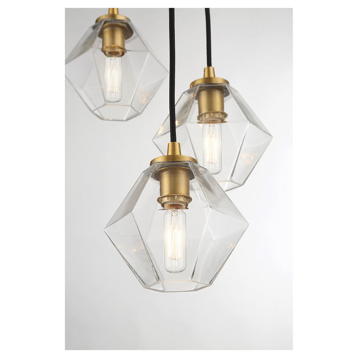 Savoy House 5-Light 16" Chandelier, Natural Brass