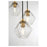 Meridian Mid-Century Modern 5 Light 6" Chandelier
