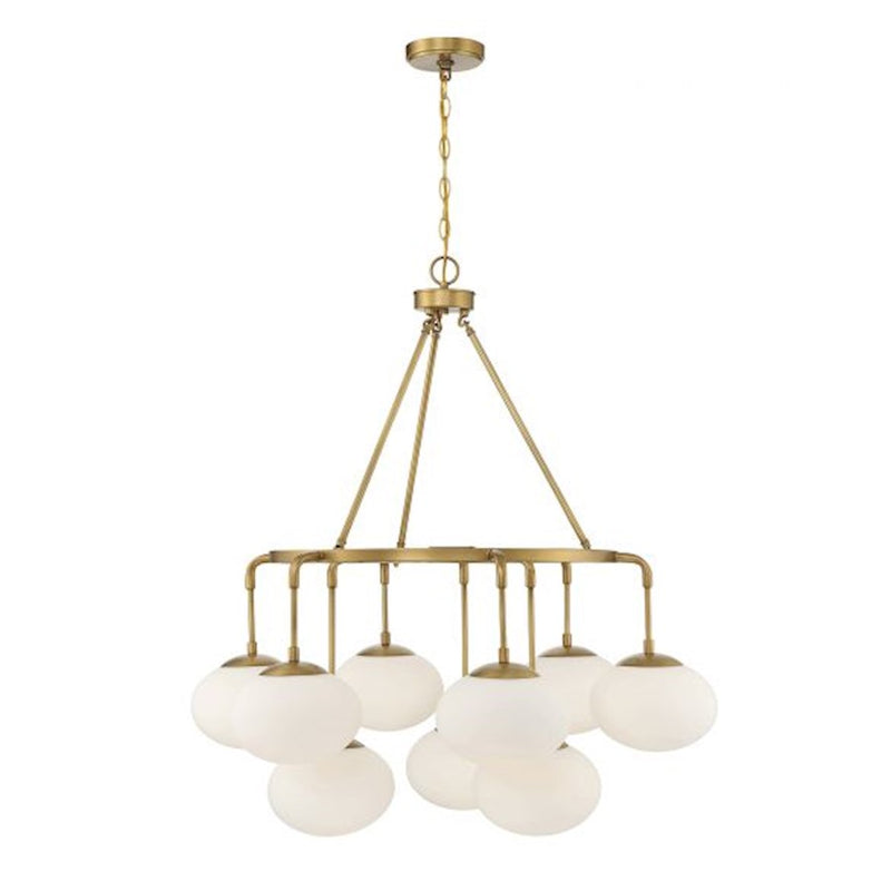 Meridian Modern 9 Light Chandelier