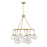 Savoy House 9-Light Chandelier, Natural Brass