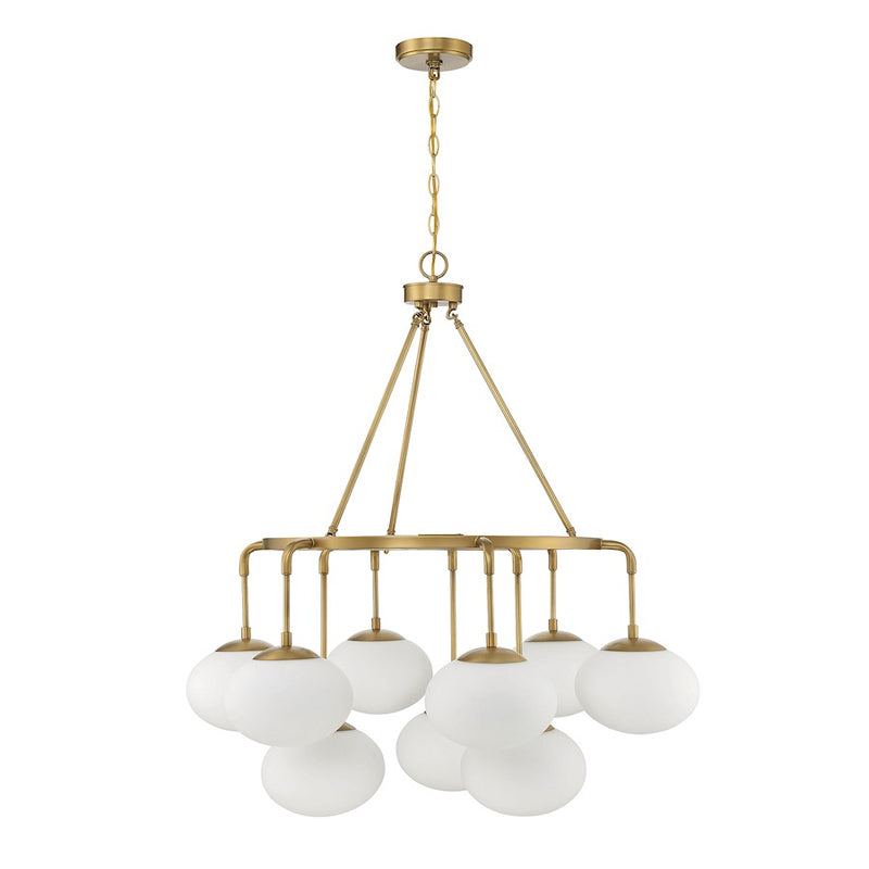 Meridian Modern 9 Light Chandelier