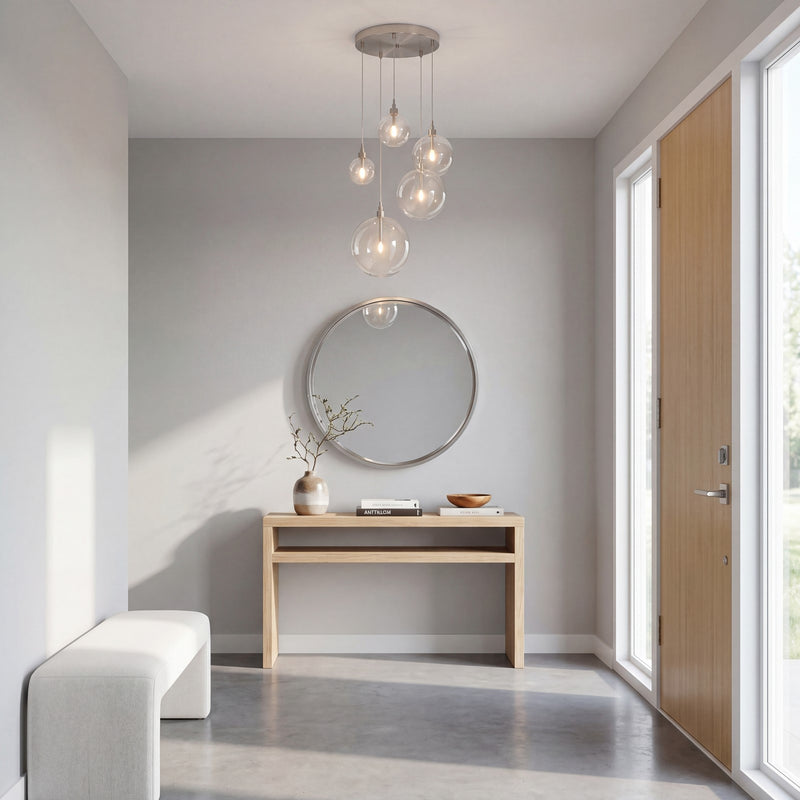 Savoy House 5-Light Pendant, Brushed Nickel