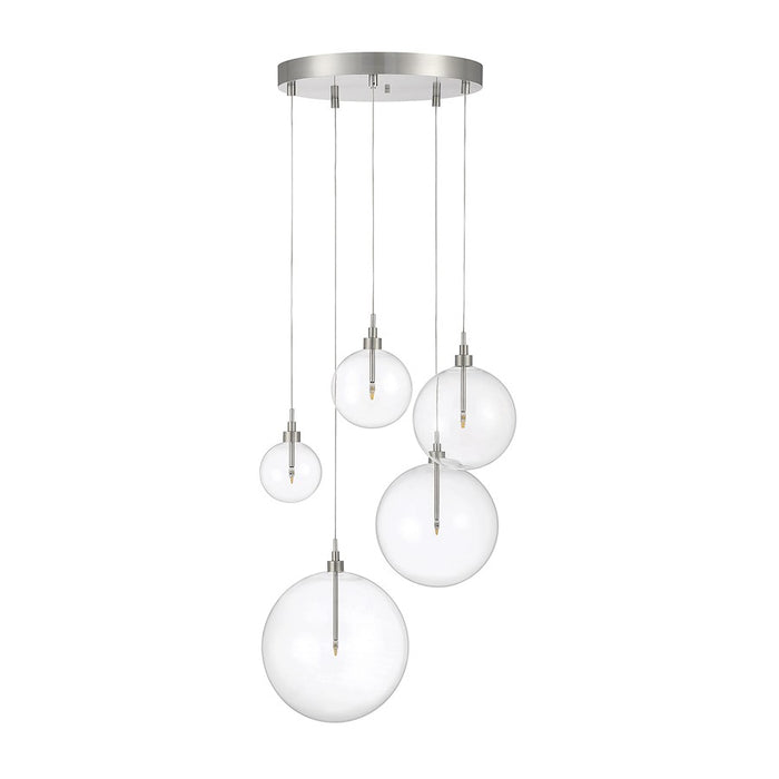 Savoy House 5-Light Pendant, Brushed Nickel