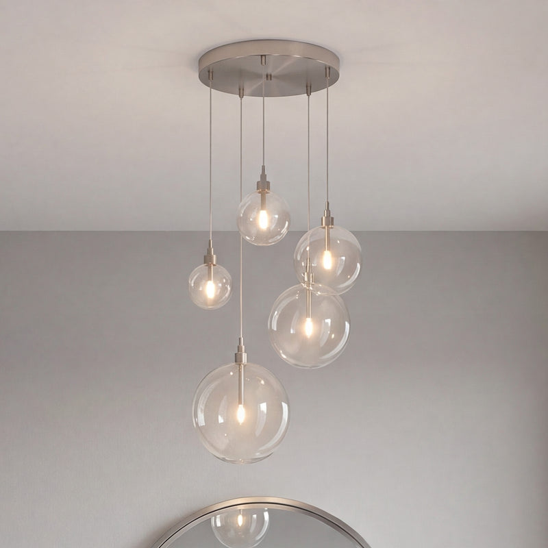 Savoy House 5-Light Pendant, Brushed Nickel
