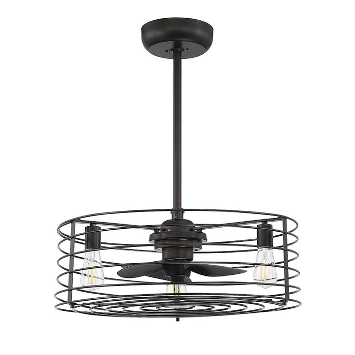 Savoy House 14" 3-Light 15" Fan D'Lier, Oil Rubbed Bronze/Black - M2007ORB