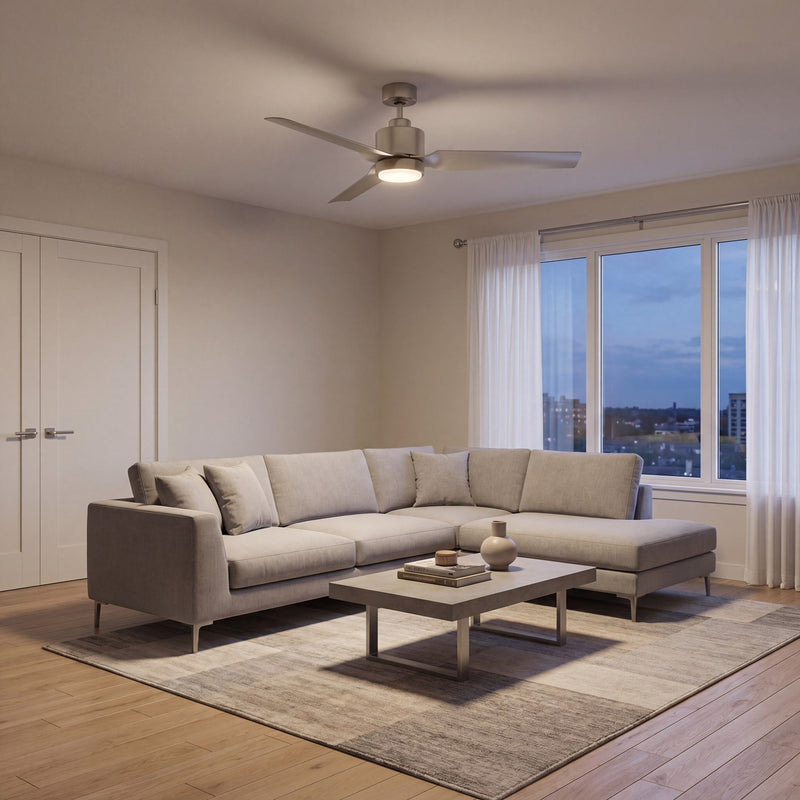 Meridian Modern 52" LED Ceiling Fan