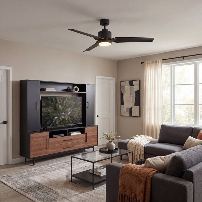 Meridian Modern 52" LED Ceiling Fan
