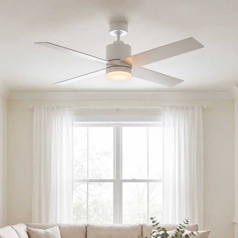 Savoy House 52" LED Ceiling Fan, White