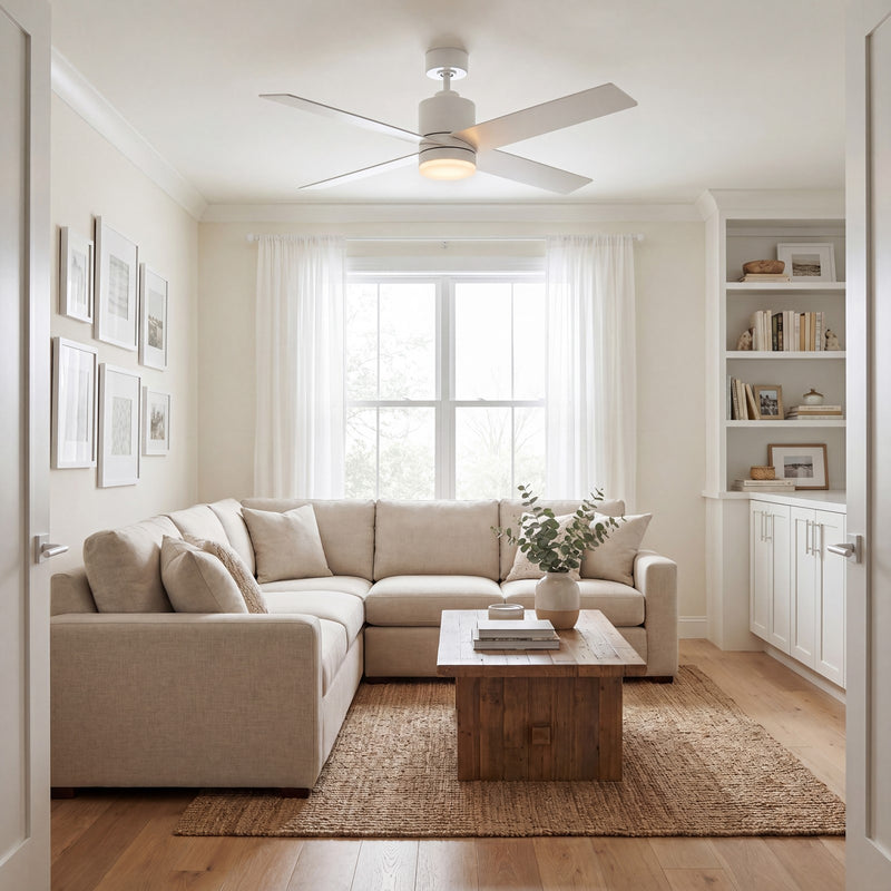 Savoy House 52" LED Ceiling Fan, White