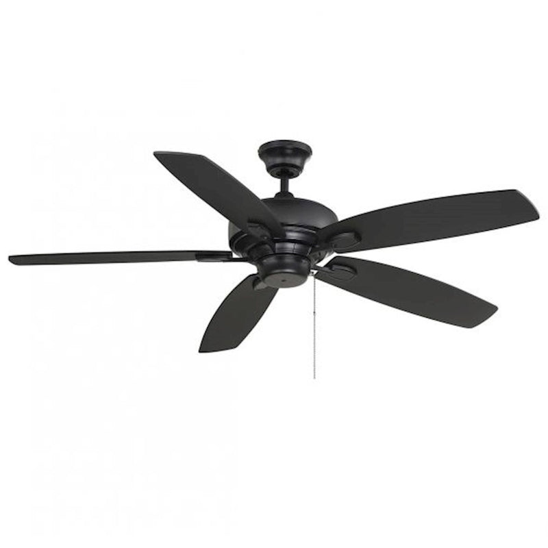 Savoy House 52" Ceiling Fan, Matte Black