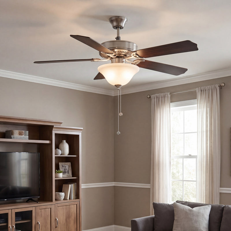 Savoy House 2018 52" 2-Light 26" Ceiling Fan, Brushed Nickel