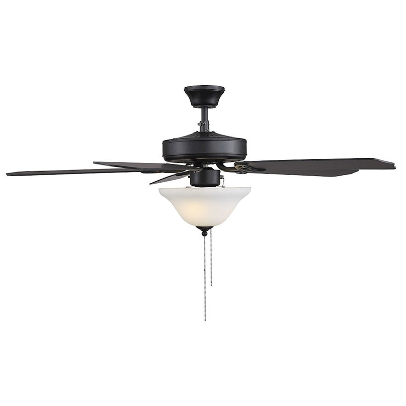 Savoy House 2018 52" 2-Light 26" Ceiling Fan, Matte Black