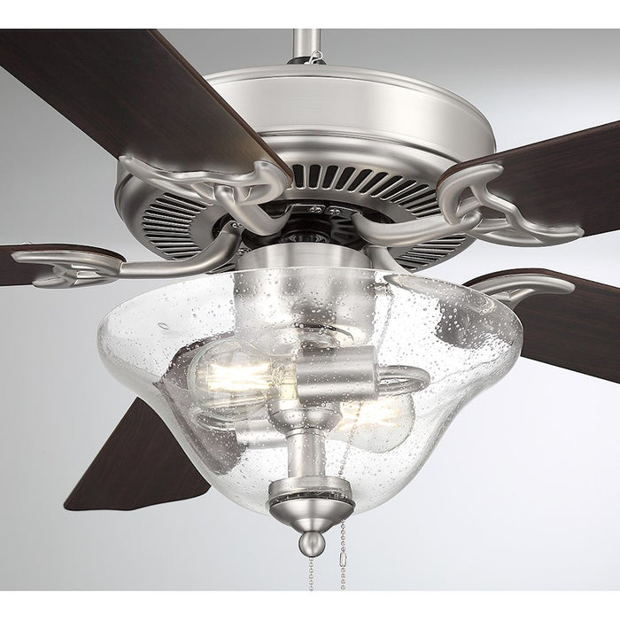 Savoy House 52" 2-Light 26" Ceiling Fan, Brushed Nickel