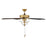 Savoy House 52" 2-Light 26" Ceiling Fan, Natural Brass