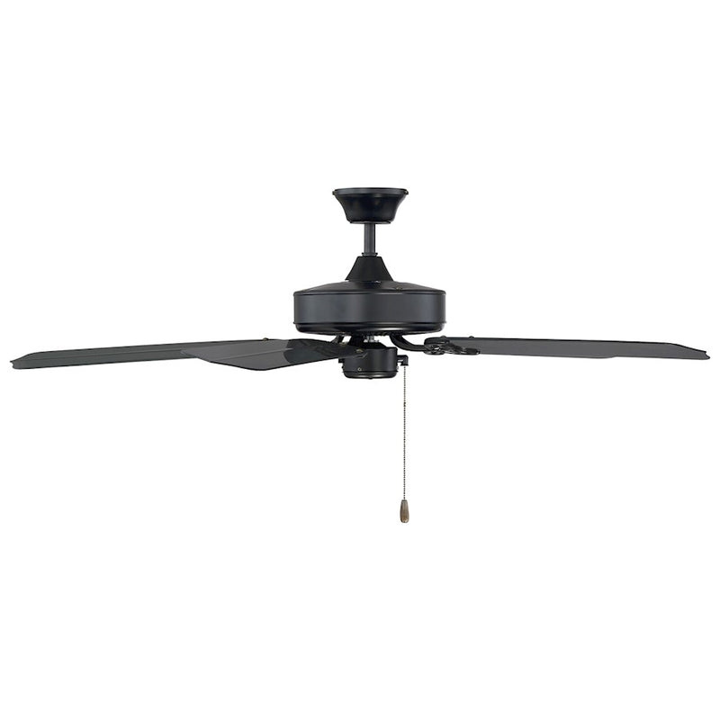Savoy House 52" Outdoor Ceiling Fan, Matte Black