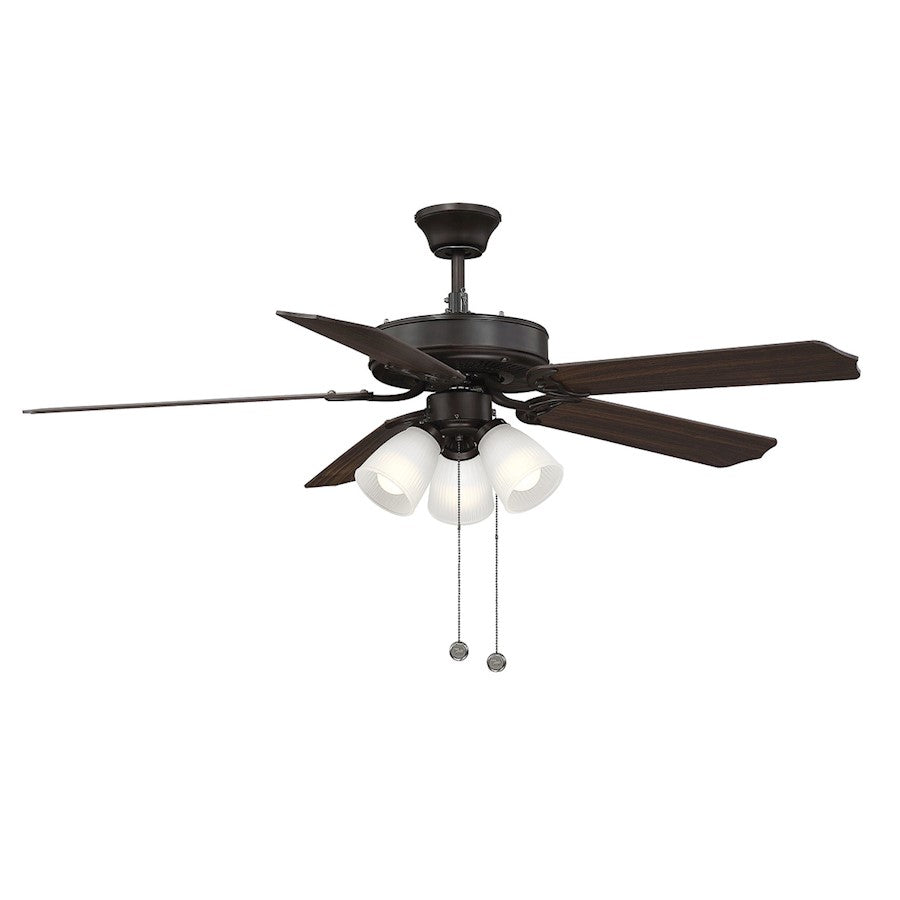 Savoy House 52" 3-Light 18" Ceiling Fan, Oil Rubbed Bronze - M2021ORBRV