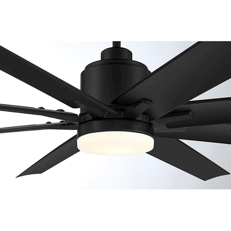Savoy House 72" LED Outdoor Ceiling Fan, Matte Black