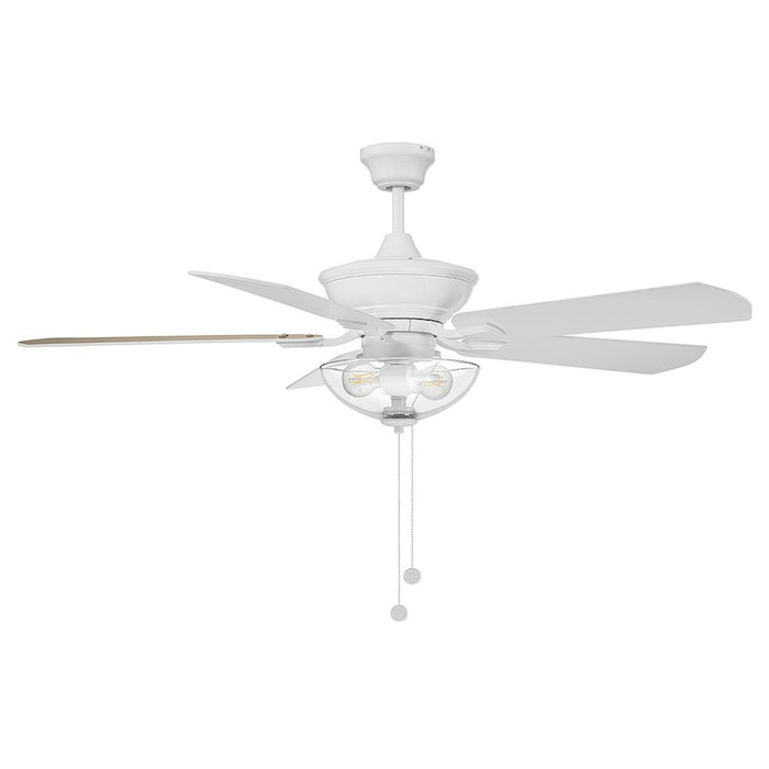Savoy House 52" 2-Light Outdoor Ceiling Fan, White