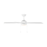 Savoy House 52in Ceiling Fan | Transitional White and White Opal Glass | Covered Patio & Living Room | 52 x 52 x 7.63 in | Model M2029WH