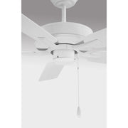 Savoy House 52in Ceiling Fan | Transitional White Metal and ABS | Covered Patio & Outdoor Living | 52 x 52 x 7.75 in | Model M2038WH