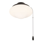 Savoy House Meridian 1-Light LED Fan Light Kit | Transitional Oil Rubbed Bronze and White Opal Glass | Indoor & Outdoor Covered Patio | Model M2039ORB