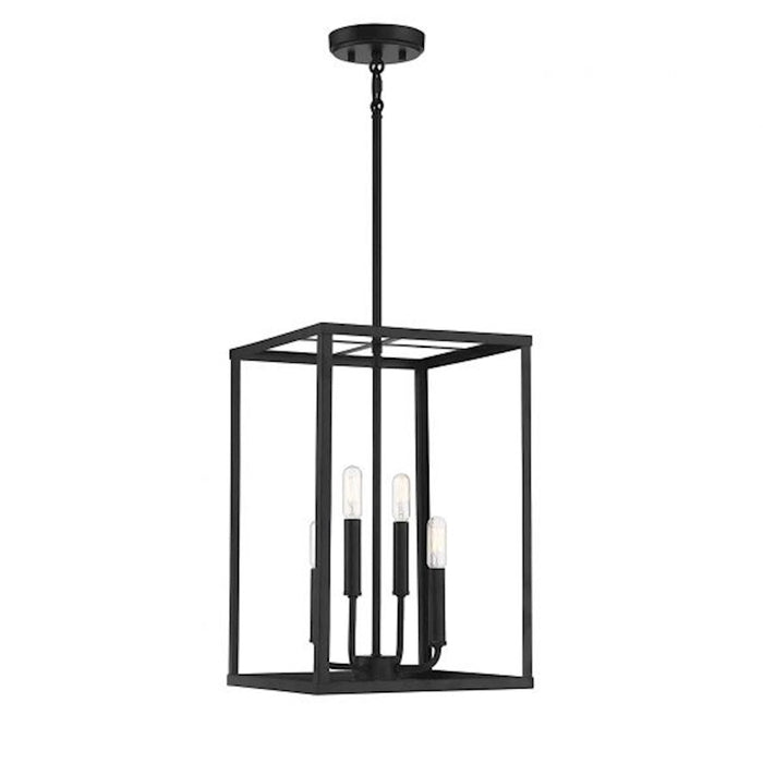 Savoy House 4-Light 18" Pendant, Matte Black - M30008MBK