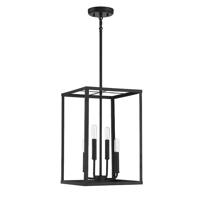 Savoy House 4-Light 18" Pendant, Matte Black