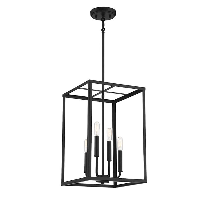 Savoy House 4-Light 18" Pendant, Matte Black