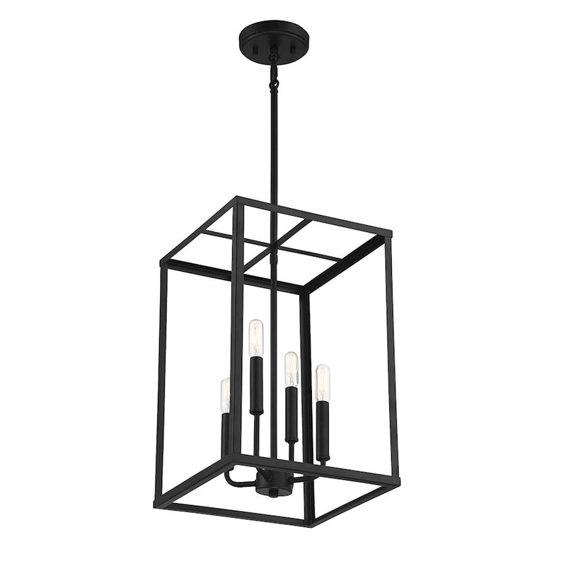 Savoy House 4-Light 18" Pendant, Matte Black