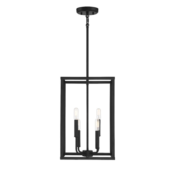 Savoy House 4-Light 18" Pendant, Matte Black