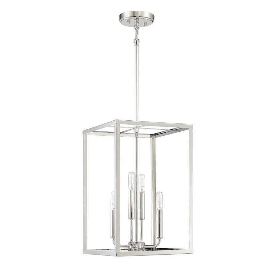 Savoy House 4-Light 18" Pendant, Polished Nickel - M30008PN