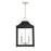 Savoy House 4-Light Pendant, Matte Black/Polished Nickel