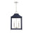 Savoy House 4-Light Pendant, Navy Blue/Polished Nickel