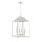 Savoy House 4-Light Pendant, White/Polished Nickel - M30009WHPN