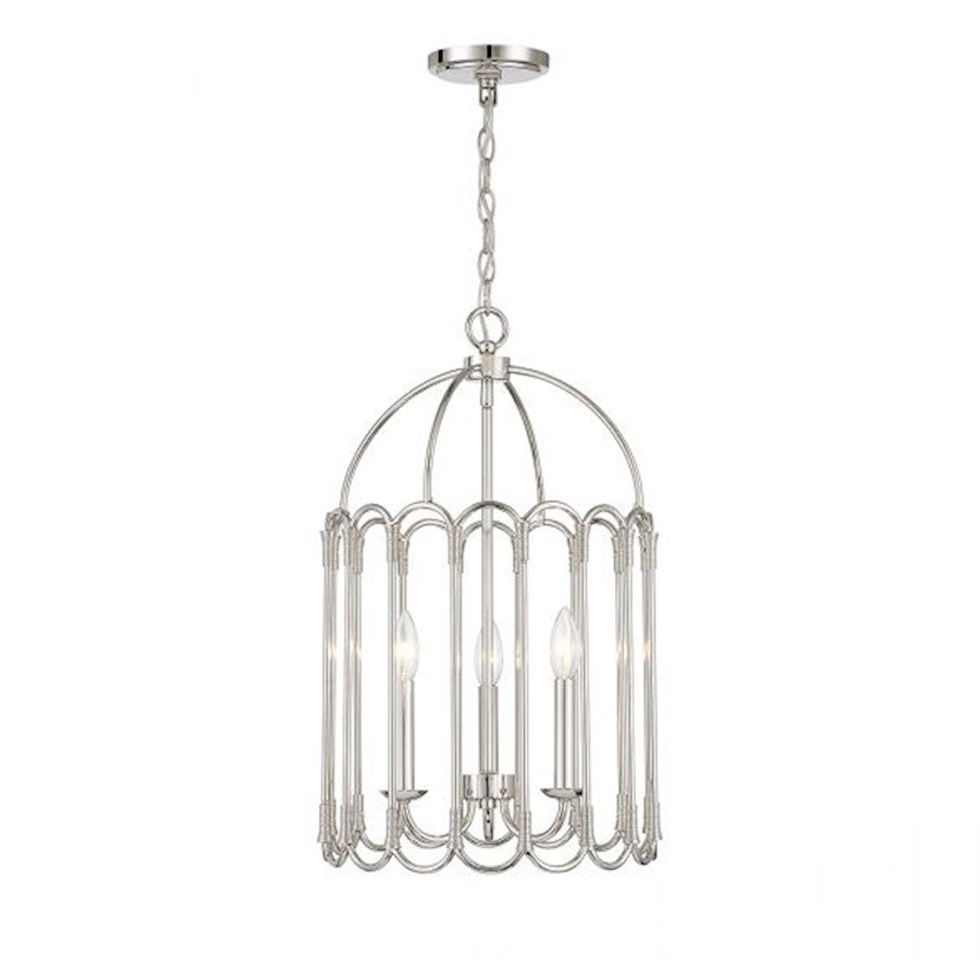 Savoy House 3-Light Pendant, Polished Nickel - M30011PN