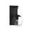 Savoy House 1-Light 11" Outdoor Wall Lantern, Matte Black/Seeded