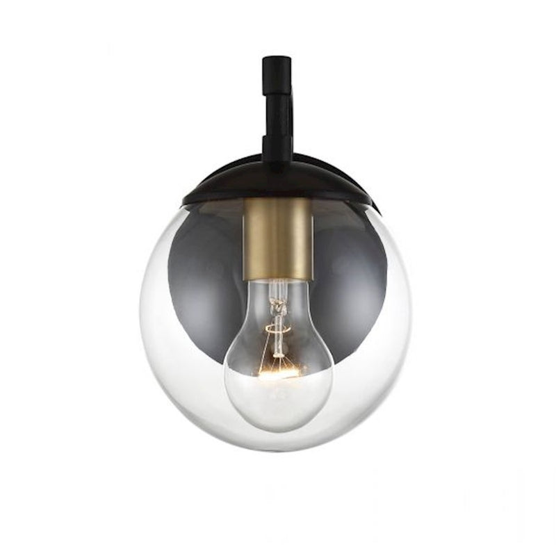 Savoy House 1Lt 8" Outdoor Wall Lantern, Bronze/Natural Brass