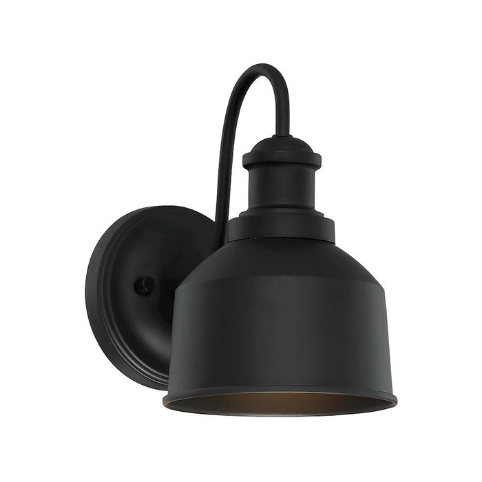 Savoy House 1-Light 9" Outdoor Wall Lantern, Matte Black - M50046BK