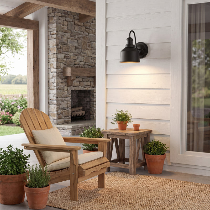 Savoy House 1-Light 9" Outdoor Wall Lantern, Matte Black - M50046BK