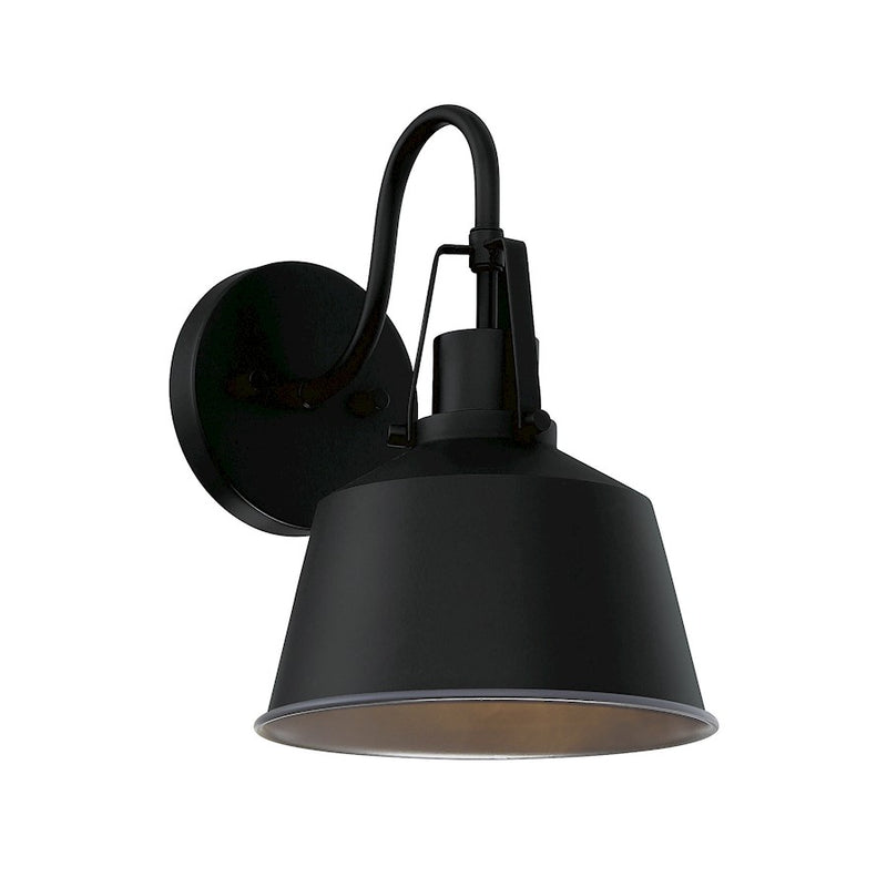 Savoy House 1-Light 8" Outdoor Wall Lantern, Matte Black