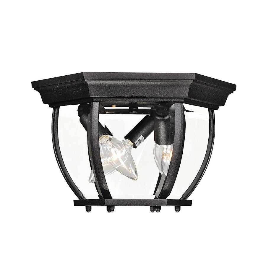 Savoy House 3-Light Outdoor Ceiling Light, Black - M50059BK